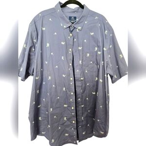 Nautica Men's Blue Short Sleeve Shirt